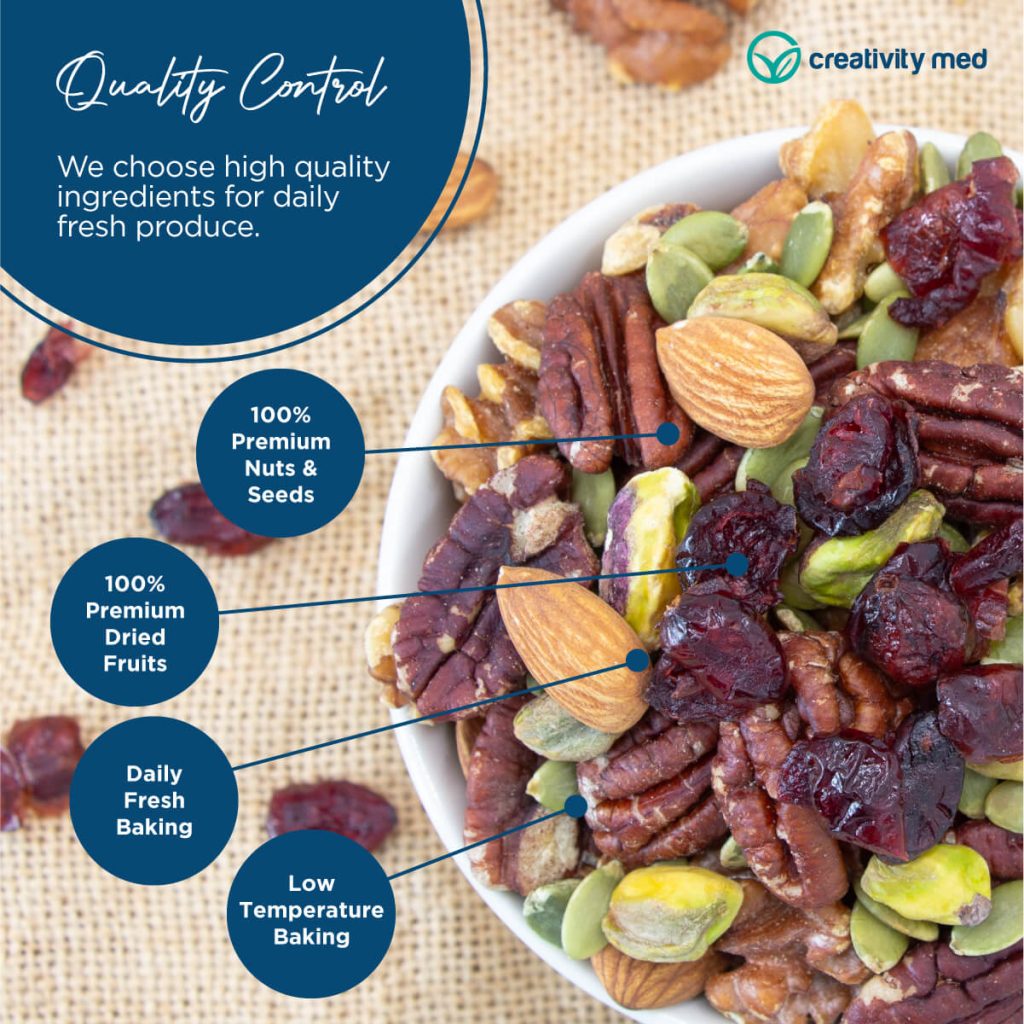 Omega-3 Trail Mix (220g) - Creativity Med